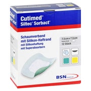 Cutimed Siltec Sorbact PU-Verb.7,5x7,5 c 12 St