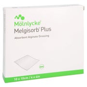 Melgisorb Plus Alginat Verband 10x10 cm 10 St