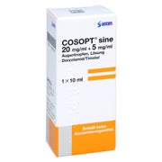 COSOPT sine 20 mg/ml + 5 mg/ml Augentropfen Lösung 1X10 ml
