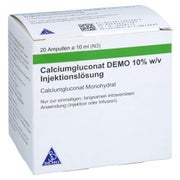 CALCIUMGLUCONAT DEMO 10% w/v Injektionslösung 20X10 ml
