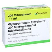 GLYCOPYRRONIUM Ethypharm 200 Mikrogramm/ml Inj.-L. 10X1 ml