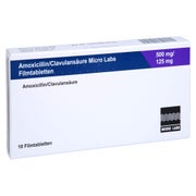 AMOXICILLIN/Clavulansäure Micro La.500mg/125mg 10 St