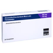 AMOXICILLIN/Clavulansäure Micro La.500mg/125mg 20 St