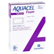 Aquacel Foam Adhäsiv 8x13 cm Verband 10 St