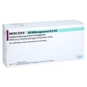 MIRCERA 30 Mikrogramm/0,3 ml Inj.-Lsg.i.e.F.-Sp. 3 St