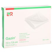 Gazin Mullkomp.7,5x7,5 cm steril 8fach 5X2 St