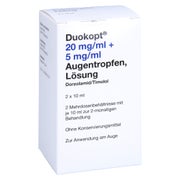 Duokopt 20 Mg/ml + 5 mg/ml Augentropfen 2X10 ml