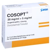 Cosopt 20 Mg/ml + 5 mg/ml Augentropfen 3X5 ml