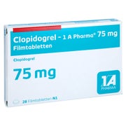 CLOPIDOGREL-1A Pharma 75 mg Filmtabletten 28 St