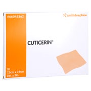 Cuticerin 7,5x7,5 cm Gaze m.Salbenbeschi 10 St