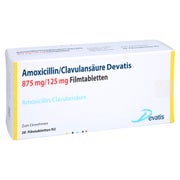 AMOXICILLIN/Clavulansäure Devatis 875mg/125mg FTA 20 St