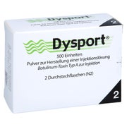 DYSPORT 500 Einheiten Pulver z.Herst.e.Inj.-Lsg. 2 St