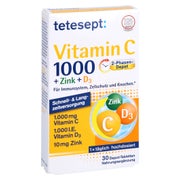Tetesept Vitamin C 1.000+Zink+D3 1.000 I 30 St