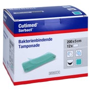 Cutimed Sorbact Tamponaden 5x200 cm 12 St