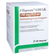 HEPAXANE 8.000 I.E. 80 mg/0,8 ml Inj.-Lsg.i.e.FS 20 St
