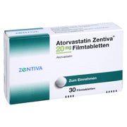 ATORVASTATIN Zentiva 20 mg Filmtabletten 30 St