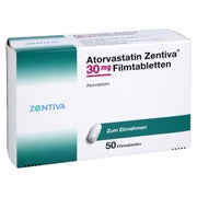 ATORVASTATIN Zentiva 30 mg Filmtabletten 50 St