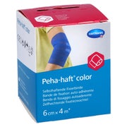 Peha-haft Color Fixierbinde 6 cmx4 m bla 1 St