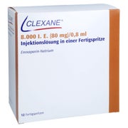 CLEXANE 8.000 I.E. 80mg/0,8ml ILO F.Sp.+Sich-Sys. 12 St