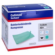 Cutimed Sorbact Kompressen 7x9 cm 42 St