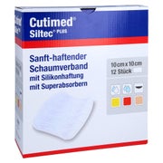 Cutimed Siltec Plus Schaumverb.10x10 cm 12 St