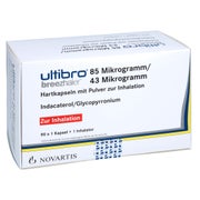 ULTIBRO Breezhaler 85 µg/43 µg Hartk.m.Plv.z.Inh. 90 St