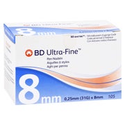 BD Ultra-fine Pen-nadeln 8 mm 31 G 0,25 105 St