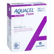 Aquacel Foam Nicht Adhäsiv 5x5 Cm Verband 10 St