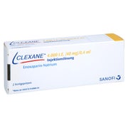 CLEXANE 4.000 I.E. 40mg/0,4ml Inj.-Lsg.i.e.F.-Sp. 2 St