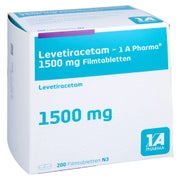 LEVETIRACETAM-1A Pharma 1500 mg Filmtabletten 200 St