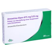 AMOXICLAV-Elpen 875 mg/125 mg P.H.Susp.z.Einn. 20 St