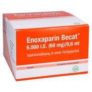 ENOXAPARIN Becat 6.000 I.E. 60mg/0,6ml ILO FS+Si.S 20 St