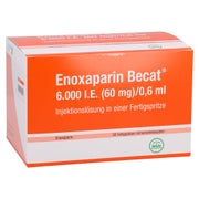 ENOXAPARIN Becat 6.000 I.E. 60mg/0,6ml ILO FS+Si.S 50 St