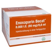 ENOXAPARIN Becat 8.000 I.E. 80mg/0,8ml ILO FS+Si.S 20 St