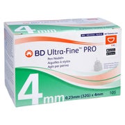 BD Ultra-fine PRO Pen-Nadeln 4 mm 32 G 0 105 St