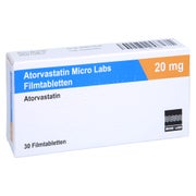 ATORVASTATIN Micro Labs 20 mg Filmtabletten 30 St