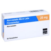 ATORVASTATIN Micro Labs 20 mg Filmtabletten 50 St