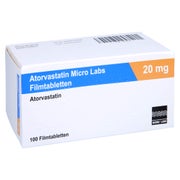 ATORVASTATIN Micro Labs 20 mg Filmtabletten 100 St