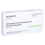 ATOMOXETIN Fairmed Healthcare 10 mg Hartkapseln 7 St