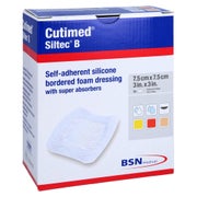 Cutimed Siltec B Schaumverb.7,5x7,5 cm m 10 St