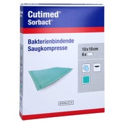 Cutimed Sorbact Saugkompressen 10x10 cm 6 St