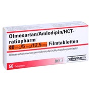 OLMESARTAN/Amlodipin/HCT-ratio 40/5/12,5 mg FTA 56 St