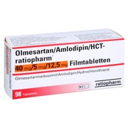 OLMESARTAN/Amlodipin/HCT-ratio 40/5/12,5 mg FTA 98 St