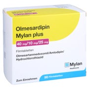 OLMESARDIPIN Mylan plus 40 mg/10 mg/25 mg Filmtab. 98 St
