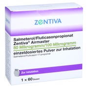 SALMETEROL/Fluticasonpropionat Zen.Air.50/100 µg 60 St
