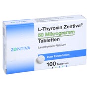L-THYROXIN Zentiva 50 Mikrogramm Tabletten 100 St