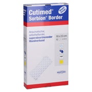 Cutimed Sorbion Border Wundauflage 10x23 12 St
