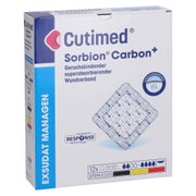 Cutimed Sorbion Carbon Wundverb.15x15 cm 12 St