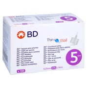 Bd Thin Wall Pen-nadeln 0.25mm(31g)x5mm 100 St