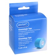 Alvita Kinesiologie Tape 5 cmx5 m blau 1 St